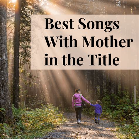 mommy song|famous songs about mothers.